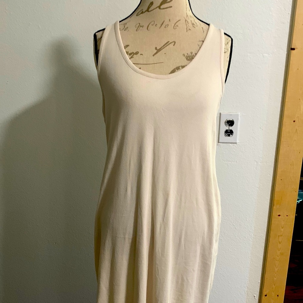 H & M Beige Midi dress Size L
